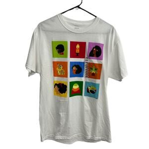 Disney Encanto Color Block Graphic Tee White Unisex Large